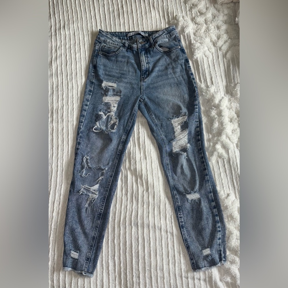 Tinseltown Distressed Denim Skinny Jeans